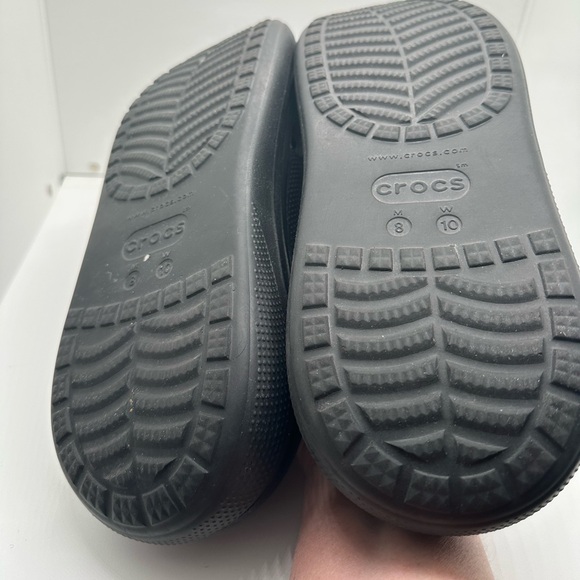 CROCS Crush Platform Black Classic Clog Size Men’s 8 Women’s 10 - Picture 6 of 7